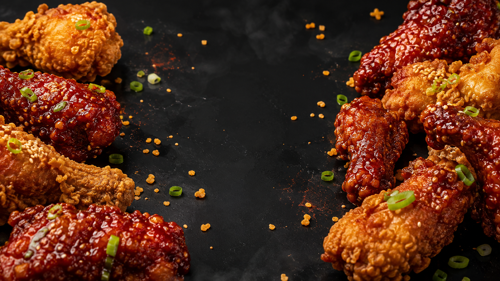 Honey Gochujang Korean fried chicken